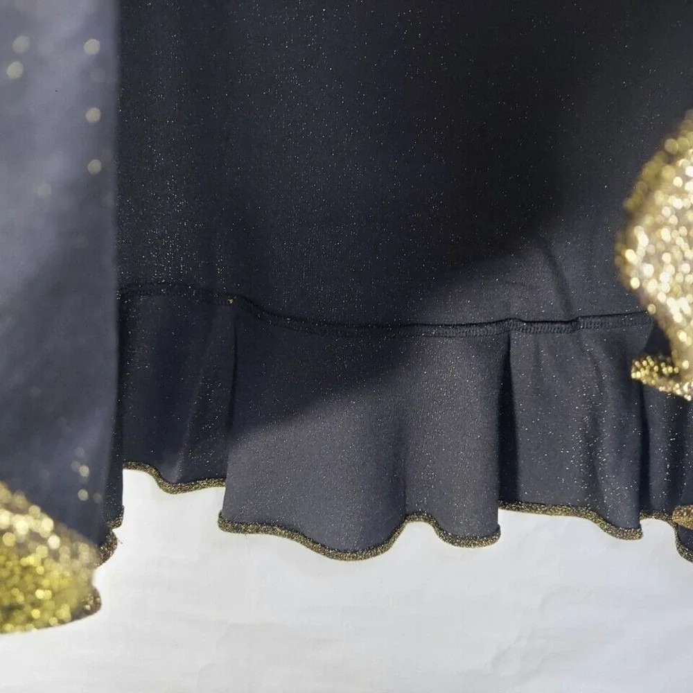 Michael Kors Skirt Women L‎ Gold Metallic Luxe Cocktail Holiday Glam Statement